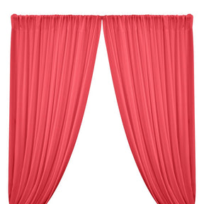 Rayon Challis Rod Pocket Curtains Coral Image 1