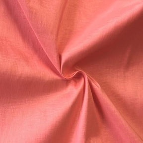 Stretch Taffeta Rod Pocket Curtains Coral 3