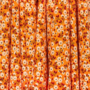 Cosmos Crepe De Chine Print Fabric SV577797 Orange 2