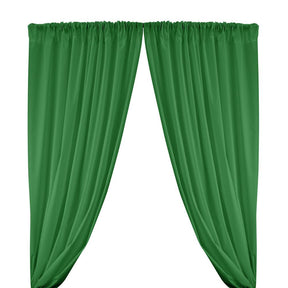 Cotton Polyester Broadcloth Rod Pocket Curtains Curtains Kelly Green 1