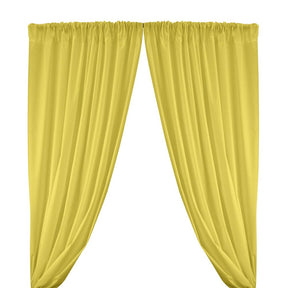 Cotton Polyester Broadcloth Rod Pocket Curtains Curtains Neon Yellow 1