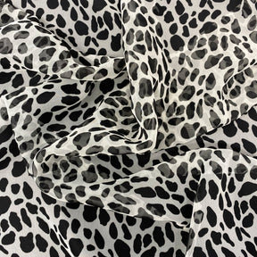 Dalmatian Spotted Print Chiffon Fabric SV576671 2