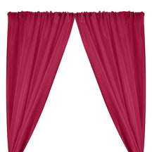 Polyester Dupioni Rod Pocket Curtains Dark Fuchsia 36 Fuchsia 1