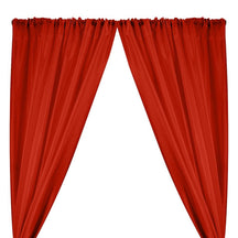 Polyester Dupioni Rod Pocket Curtains Dark Red 29 Dark Red 1