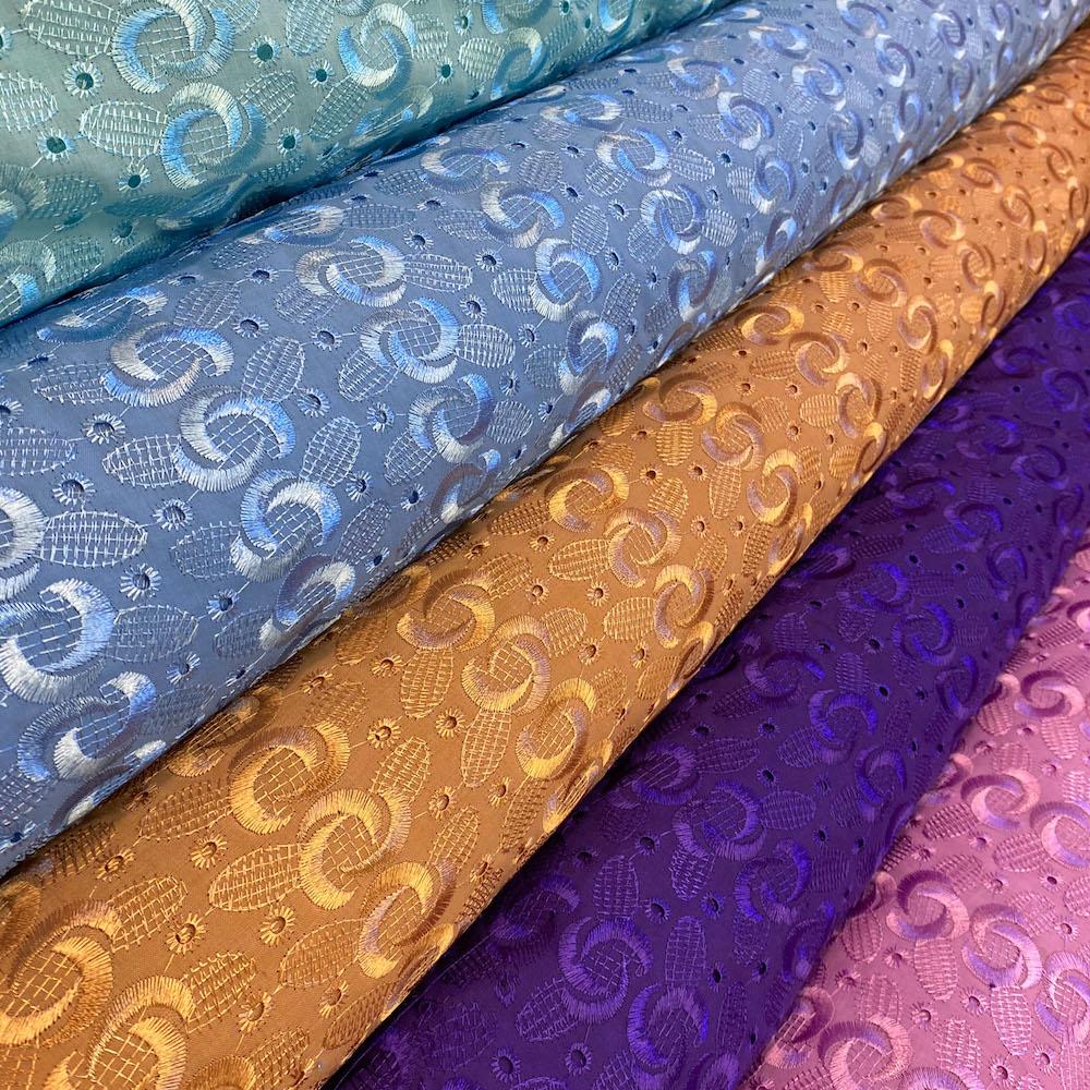Eyelet Spiral Embroidery Fabric Group