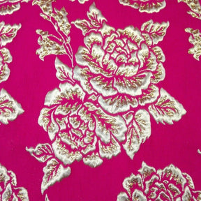 Gold 3D Metallic Jacquard SV570636 Fuchsia 3