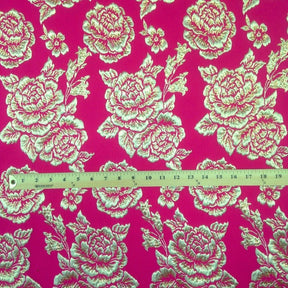 Gold 3D Metallic Jacquard SV570636 Fuchsia 4