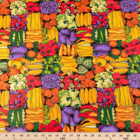 Farmers Market Ebony Printed Cotton Fabric SV577501 3