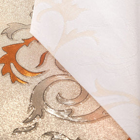 Scroll Metallic Oilcloth Fabric SV578100 3