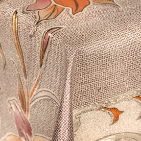 Scroll Metallic Oilcloth Fabric SV578100 1