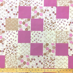Flower Boxes Patch Rose Print Sheeting Fabric SV573725 1