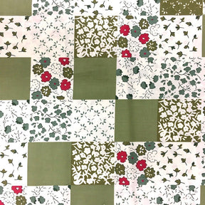 Flower Boxes Patch Sage Print Sheeting Fabric SV573726 3