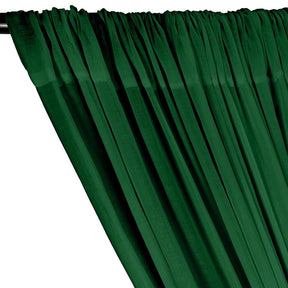 Cotton Voile Rod Pocket Curtains Forest Green 2