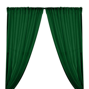Cotton Voile Rod Pocket Curtains Forest Green 1