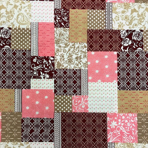 Foulard Patch Pink Print Sheeting Fabric SV573730 3