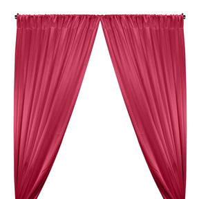 Crepe Back Satin Rod Pocket Curtains Fuchsia 1