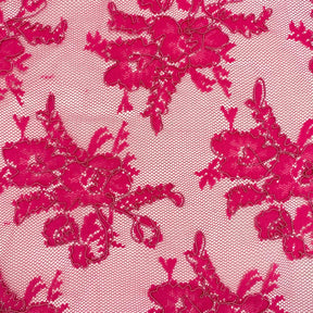 Fuchsia Queen Corded Lace Fabric SV576319 2