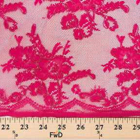 Fuchsia Queen Corded Lace Fabric SV576319 3