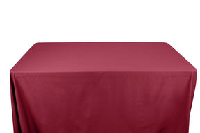 Stretch Broadcloth 6 Feet Banquet Table Covers Fuchsia 1