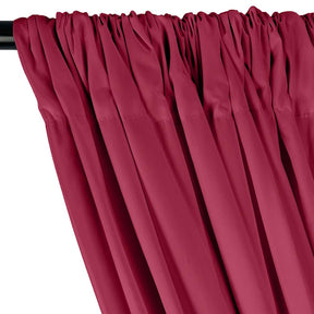 Stretch Broadcloth Rod Pocket Curtains Fuchsia 2