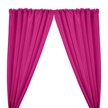 Stretch Taffeta Rod Pocket Curtains Fuchsia 1