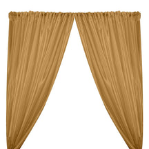 Extra Wide Nylon Taffeta Rod Pocket Curtains Gold 1