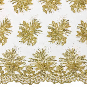 Gloriosa Bridal Lace Beaded Fabric SV573428 Gold 2
