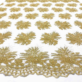 Gloriosa Bridal Lace Beaded Fabric SV573428 Gold 6