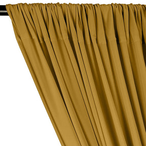 Ity Stretch Knit Jersey Rod Pocket Curtains Gold 2