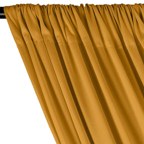 Polyester Interlock Knit Lining Rod Pocket Curtains Gold Image 2