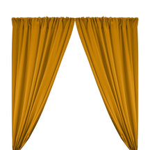 Poplin 110 Rod Pocket Curtains Gold 1