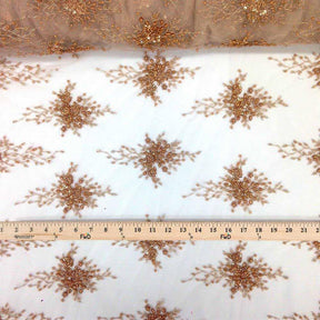 Spirit Bridal Lace Beaded Fabric SV570625 Gold 4