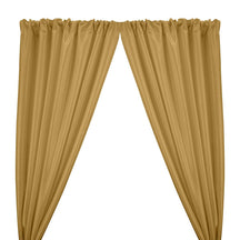 Stretch Taffeta Rod Pocket Curtains Gold 1