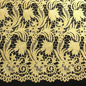 Daphne Guipure French Venice Lace Fabric SV574134 Gold 2