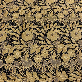 Tulip Guipure French Venice Lace Fabric SV574149 Gold 2