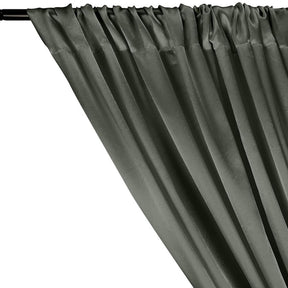 Charmeuse Satin Rod Pocket Curtains Grey 2