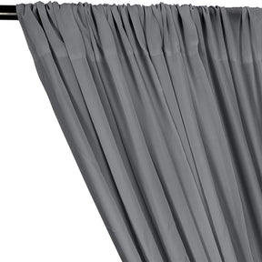 Rayon Challis Rod Pocket Curtains Grey Image 2