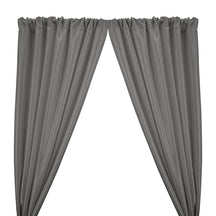 Stretch Taffeta Rod Pocket Curtains Grey 1