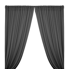 Cotton Jersey Rod Pocket Curtains Heather Grey Dark Grey 1