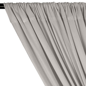 Cotton Jersey Rod Pocket Curtains Heather Grey Light Grey 2