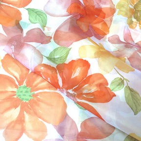 Floral Printed Voile Fabric SV570785 3
