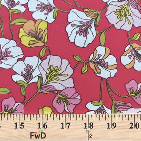 Madeline Fuchsia Print Broadcloth Fabric SV574762 3