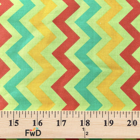 Zigzag Lime Print Broadcloth Fabric SV574770 3