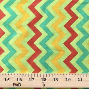 Zigzag Lime Print Broadcloth Fabric SV574770 2
