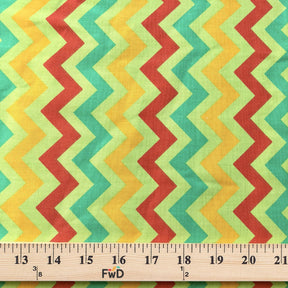 Zigzag Lime Print Broadcloth Fabric SV574770 1