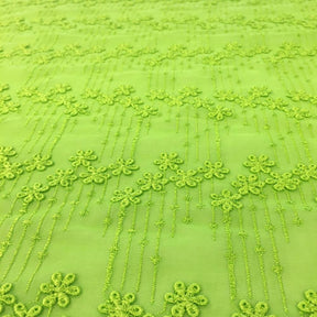 Kelly Flower Embroidery On Voile Fabrics SV574097 4