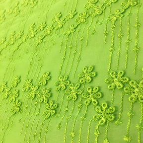 Kelly Flower Embroidery On Voile Fabrics SV574097 3