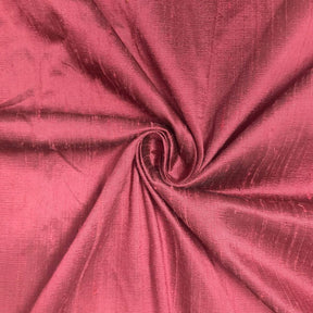 Iridescent Silk Dupioni 45 Fabric SV575979 Iridescent Coral/Black 1