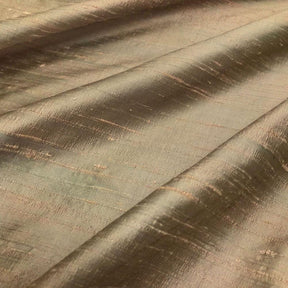 Iridescent Silk Dupioni 45 Fabric SV575946 Iridescent Pale Pink/Hunter Green 2