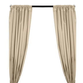 Ottertex Canvas Waterproof Rod Pocket Curtains Ivory 1